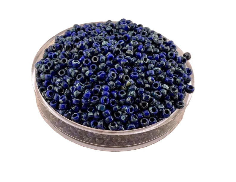 10 g Miyuki perlen 11/0 Picasso Opak Opak Kobalt 4518