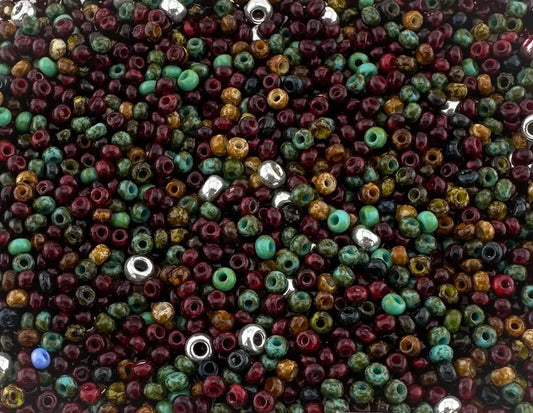 10/0 Preciosa Ornela Rocailles 1172, 20 g, Farbmix, böhmische Rocailles für DIY-Schmuck