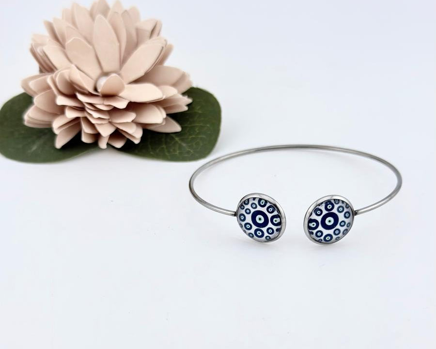 Armband mit blauem Nazar-Auge, minimalistisches Armband, Schmuckgeschenk mit Nazar-Auge