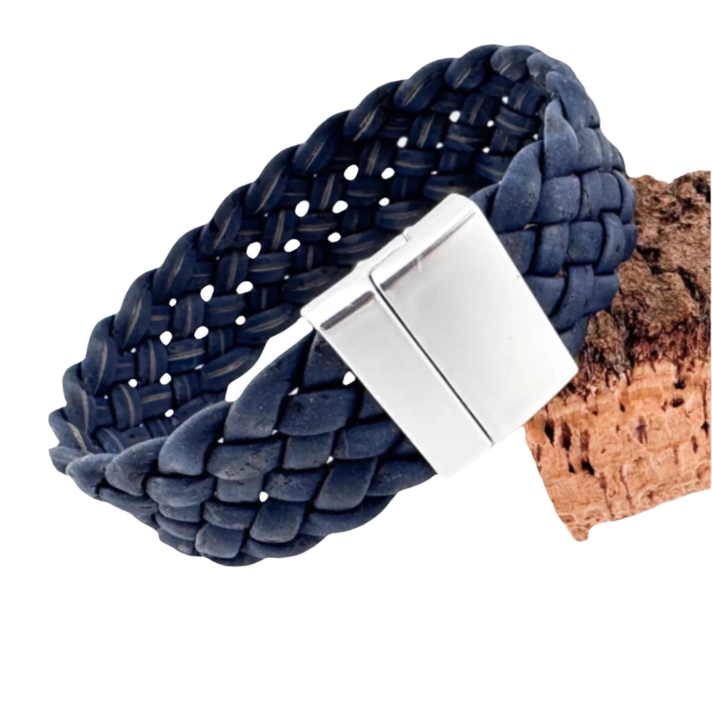 Handmade Blue Cork Bracelet