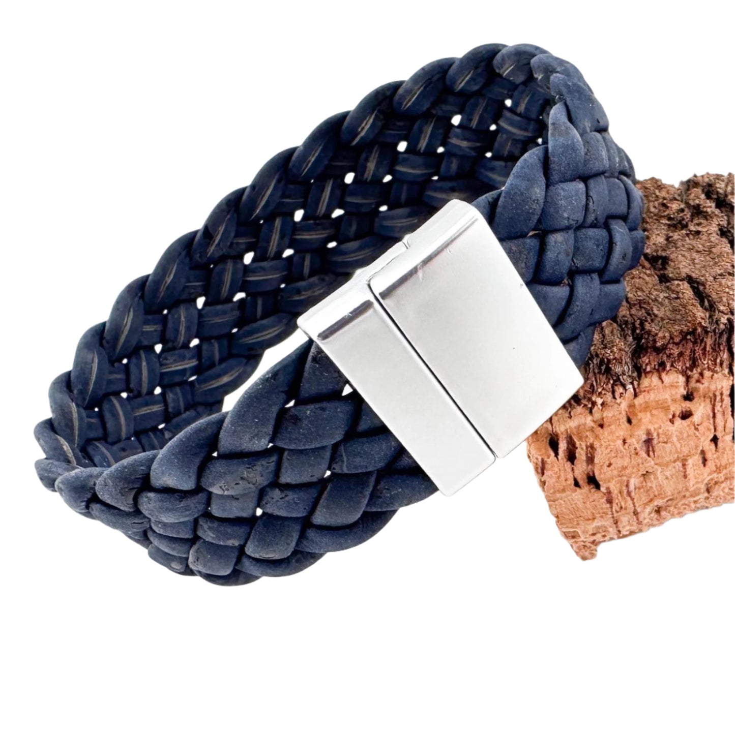 Handmade Blue Cork Bracelet