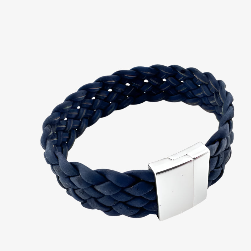 Handmade Blue Cork Bracelet