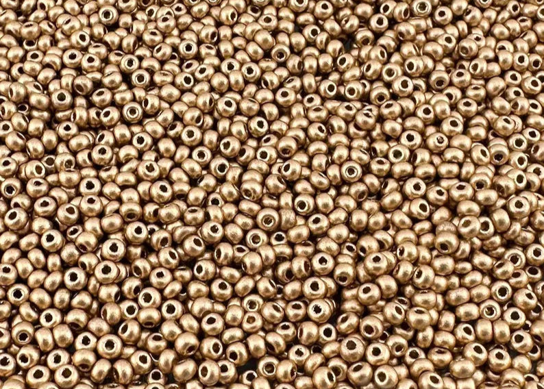10 g Miyuki perlen 11/0 Aztec Gold 01710, japanische Rocailles 2 mm
