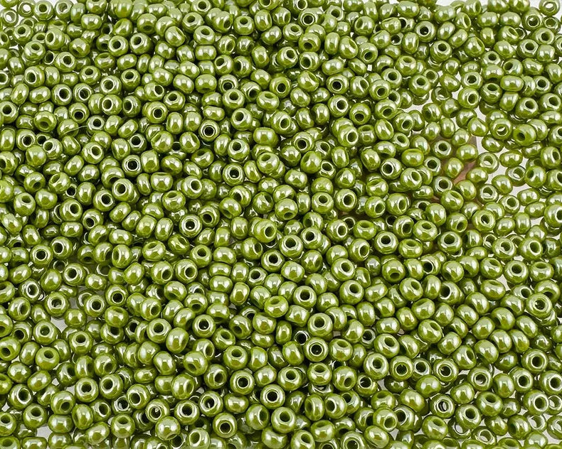 10/0 Preciosa Ornela Rocailles Grün 58430 20g, Böhmische Rocailles für DIY-Schmuck