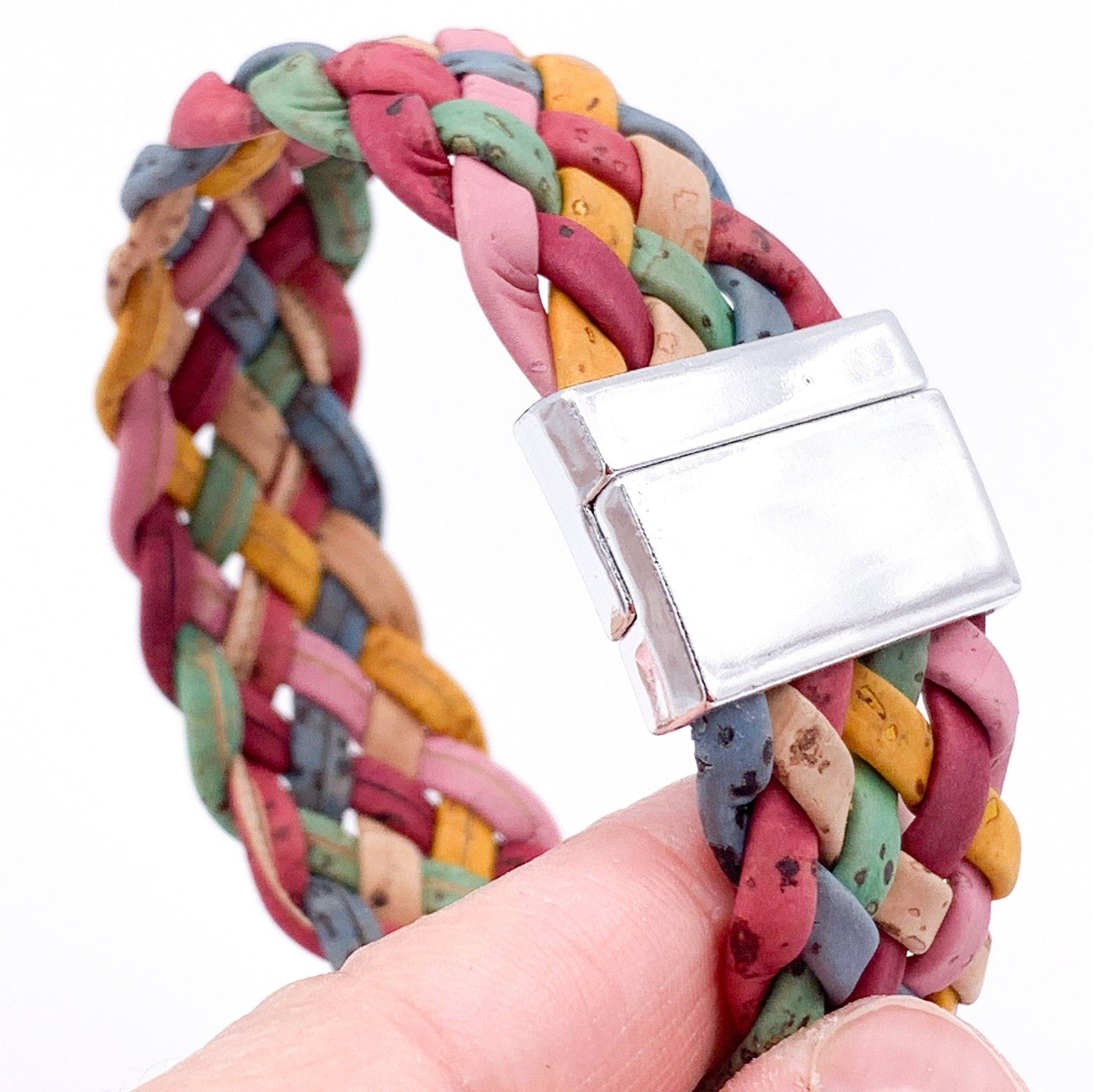 Handmade Cork Bracelet - Natural , Sustainable, vegan Unisex jewelry