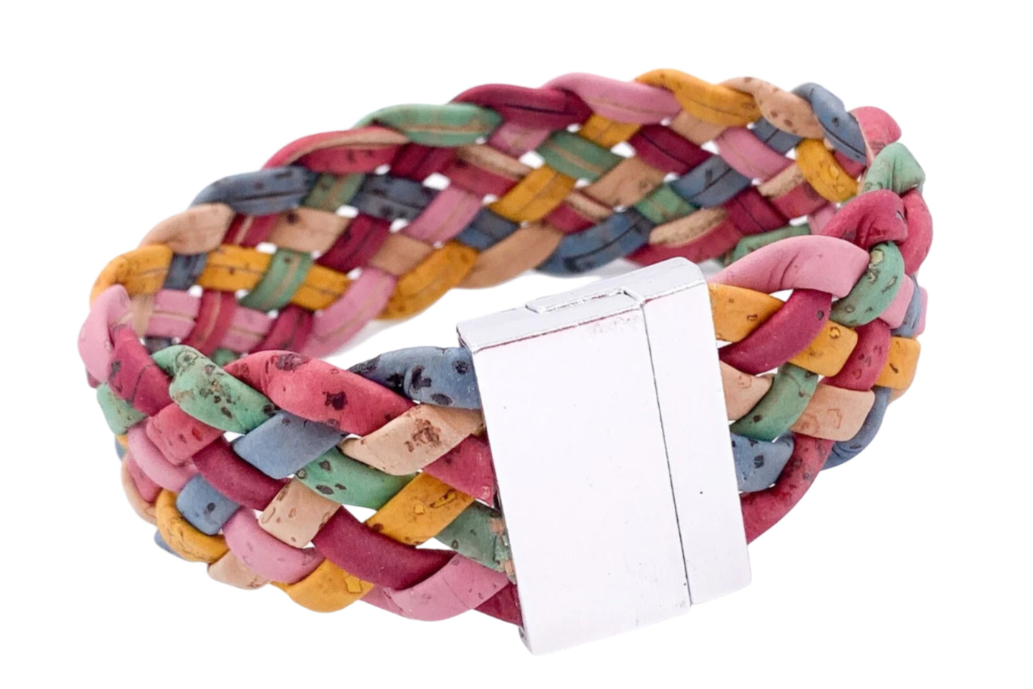 Handmade Cork Bracelet - Natural , Sustainable, vegan Unisex jewelry